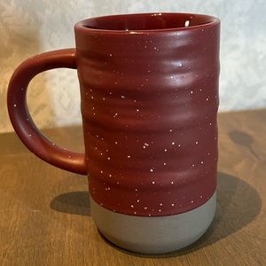 Red Stoneware Mug
